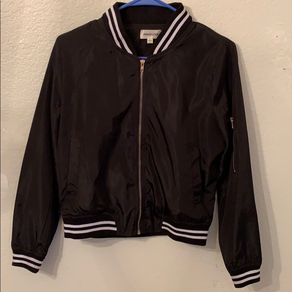 Urban look zip up jacket